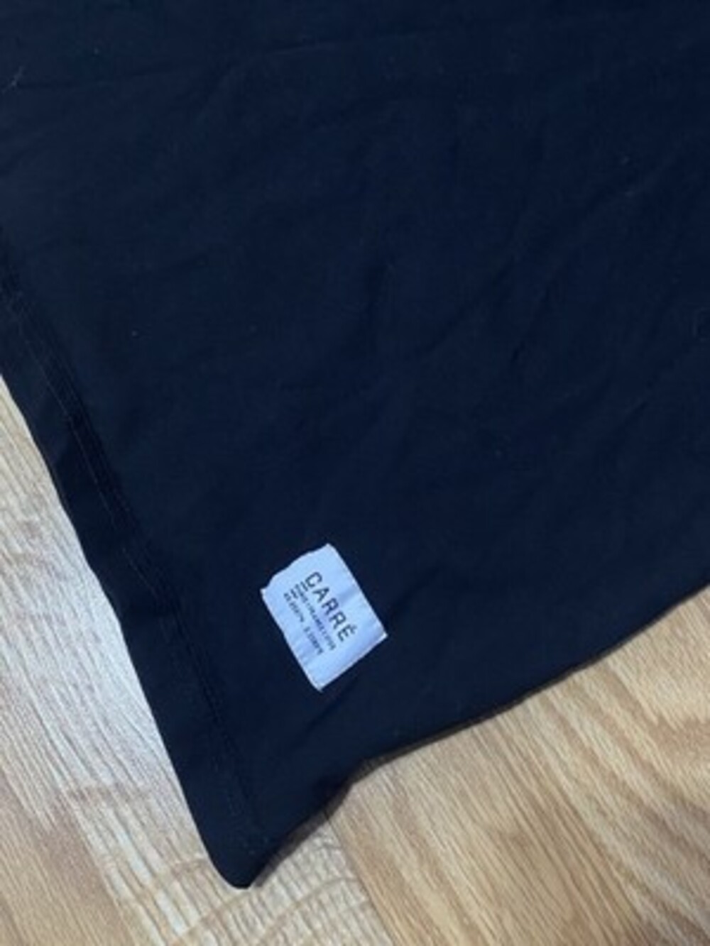 Carré - Men’s Black Graphic Logo Crew Neck Short Sleeve Tee Size: L - Picture 4 of 7